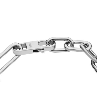 - Stainless Chain Bracelet D-Link - Steel Heritage Fossil JF04502040