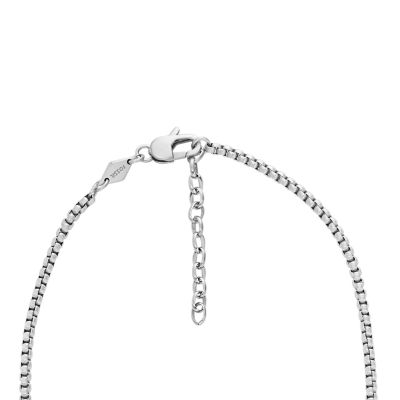 All Stacked Up Stainless Steel Chain Necklace