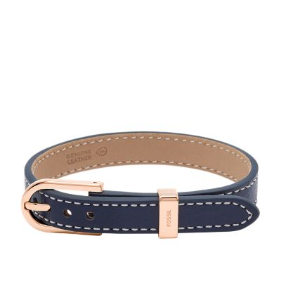 Fossil leather bracelet deals womens