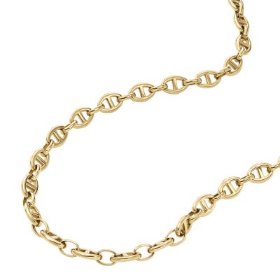 Stainless steel deals gold chain