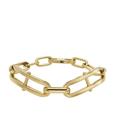 Posh Checker Leather Wrap Bracelet Gold Chain Band