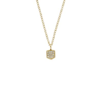 Heritage Crest Gold-Tone Stainless Steel Chain Necklace  JF04530710