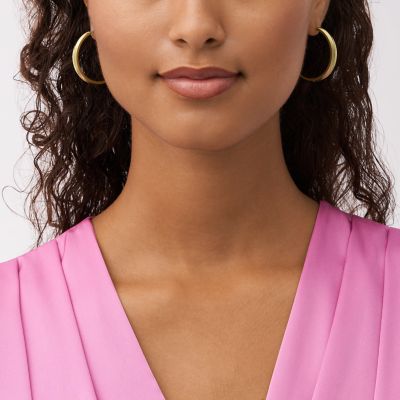 HARLOW Thick Hoop Earrings