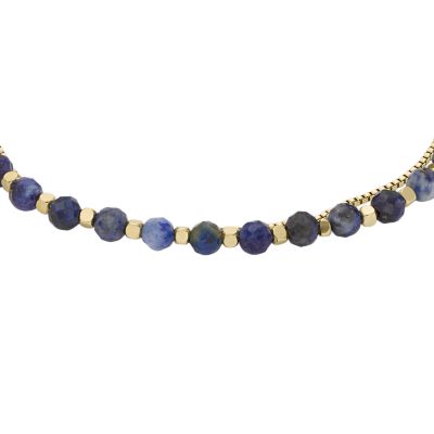 All Stacked Up Blue Lapis Beaded Bracelet