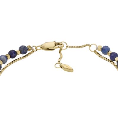 All Stacked Up Blue Lapis Beaded Bracelet