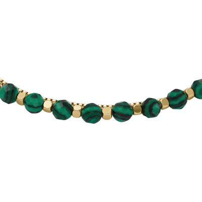 All Stacked Up Green Malachite Beaded Bracelet - JF04541710 - Fossil