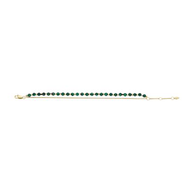 Bracelet Green - All Beaded Fossil JF04541710 Stacked Up Malachite -