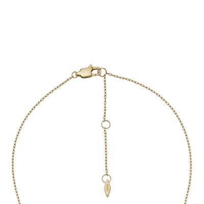 Sadie Glitz Disc Gold-Tone Stainless Steel Chain Necklace