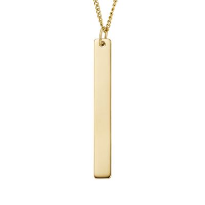 Drew Gold-Tone Stainless Steel Chain Necklace - JF04552710 - Fossil
