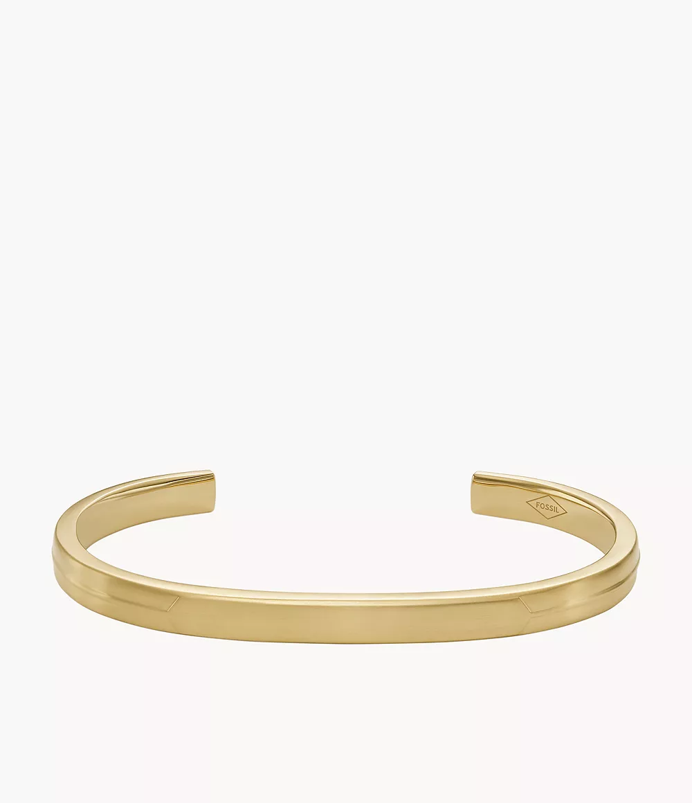 All Stacked Up Gold-Tone Stainless Steel Cuff Bracelet  JF04557710
