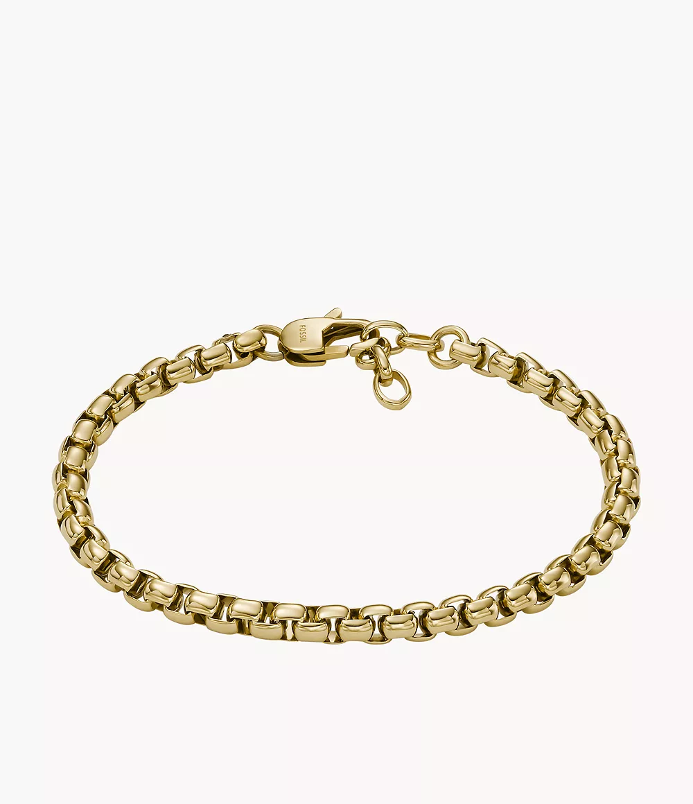 All Stacked Up Gold-Tone Stainless Steel Chain Bracelet  JF04561710
