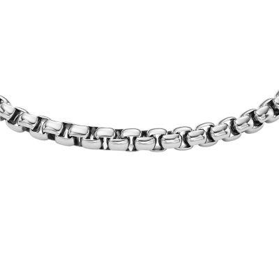 All Stacked Up Stainless Steel Chain Bracelet