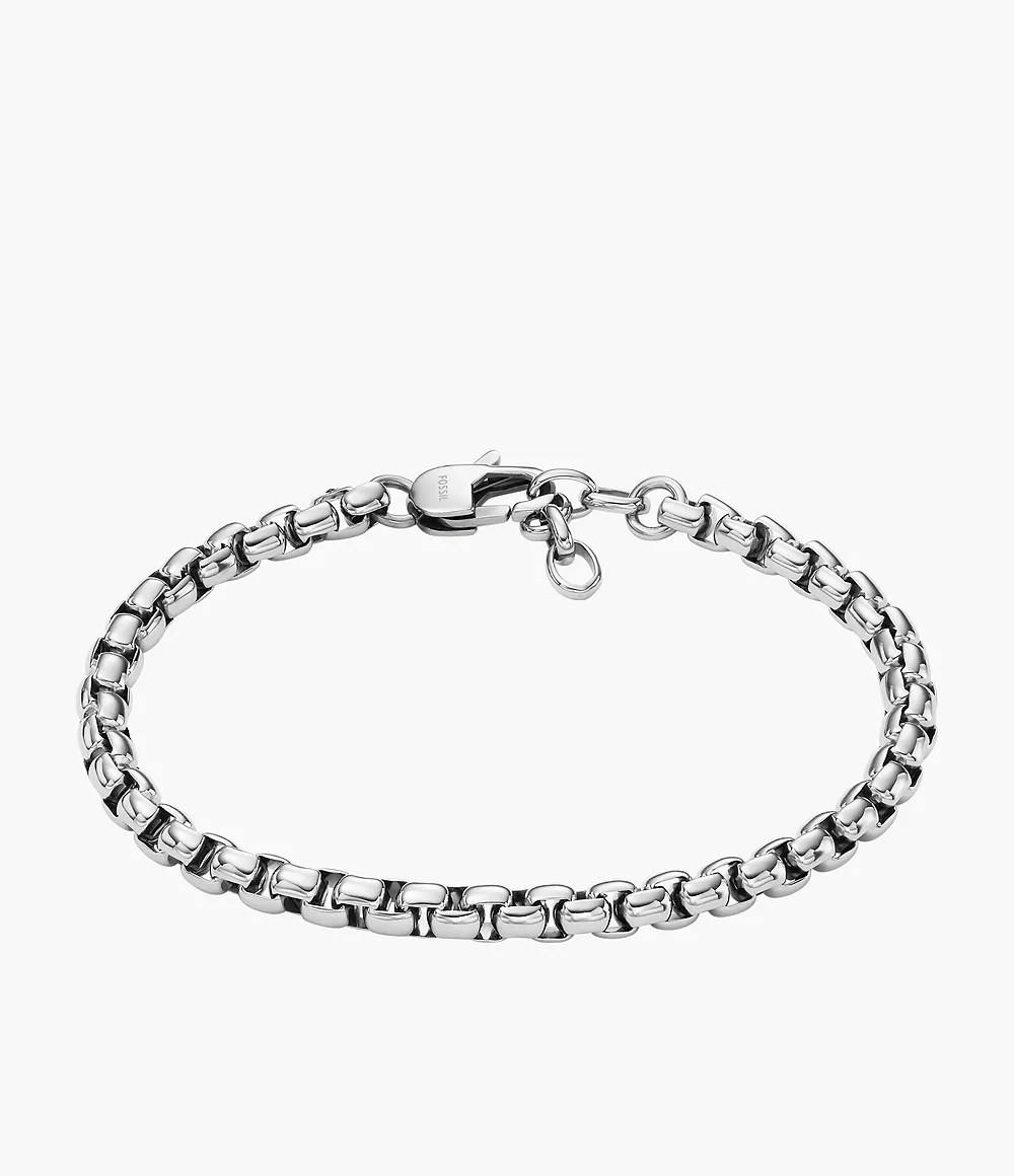 Image of All Stacked Up Stainless Steel Chain Bracelet