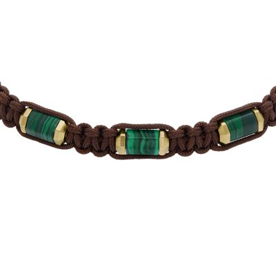 All Stacked Up Green - JF04563710 Bracelet - Fossil Components Malachite