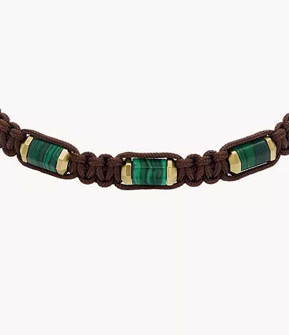All Stacked Up Green Malachite Components Bracelet - JF04563710 - Fossil