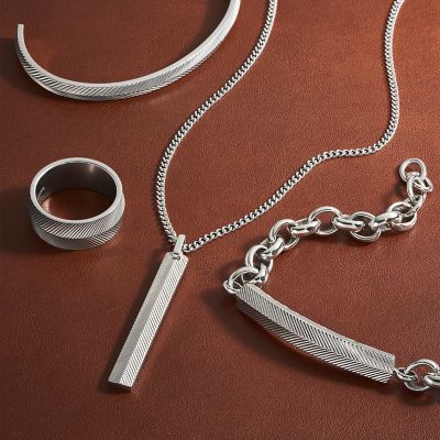 Stainless Steel Chain Necklace - JOF00661040 - Fossil