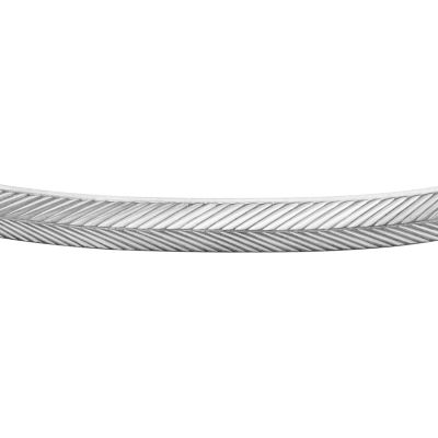 Harlow Linear Texture Stainless Steel Cuff Bracelet