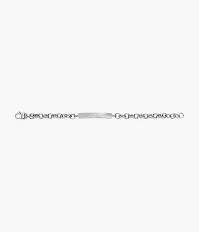 Harlow Linear Texture Stainless Steel Chain Bracelet - JF04569040 - Fossil