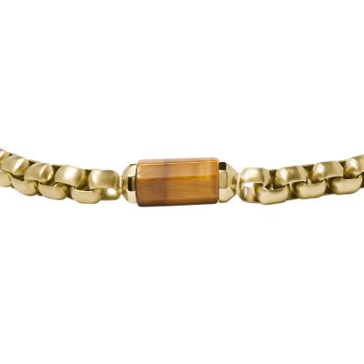 All Stacked Up Brown Tiger's Eye Components Bracelet - JF04570710