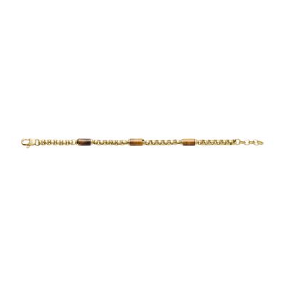 All Stacked Up Brown Tiger's Eye Components Bracelet - JF04570710