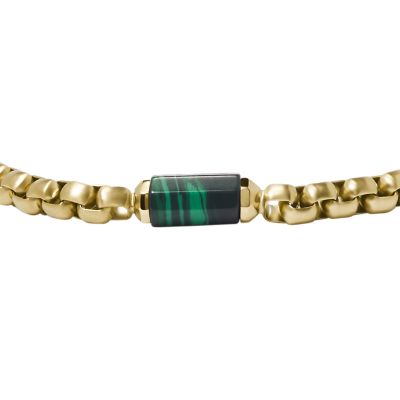All Stacked Up Green Malachite Components Bracelet