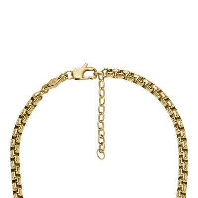 Ellis Core Chains Gold-Tone Stainless Steel Chain Necklace