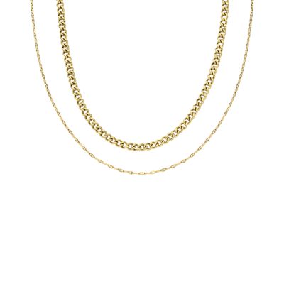 Seasonal Gift Sets Gold-Tone Stainless Steel Necklace Set