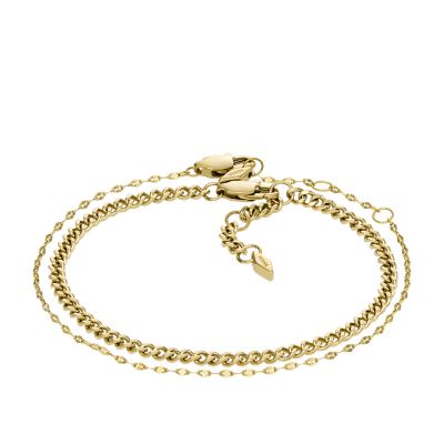 Seasonal Gift Sets Gold-Tone Stainless Steel Bracelet Set