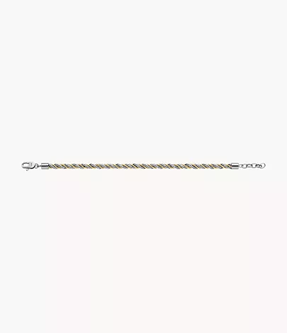 Bold Chains Two-Tone Stainless Steel Chain Bracelet - JF04607998 - Fossil