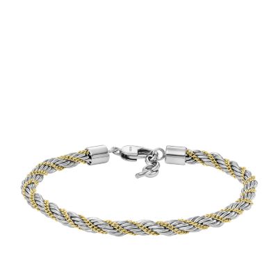 Bold Chains Two-Tone Stainless Fossil Bracelet Steel - JF04607998 Chain 