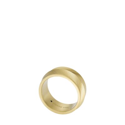 Landscape Element Ring H ゴールド White Coral Yellow Gold Ring (Design A4) | GemPundit