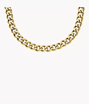 Collar de cadena Bold Chains de acero inoxidable en tono dorado
