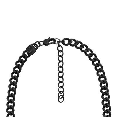 Bold Chains Black Stainless Steel Chain Necklace