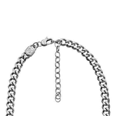 Bold Chains Stainless Steel Chain Necklace - JF04614040 - Fossil