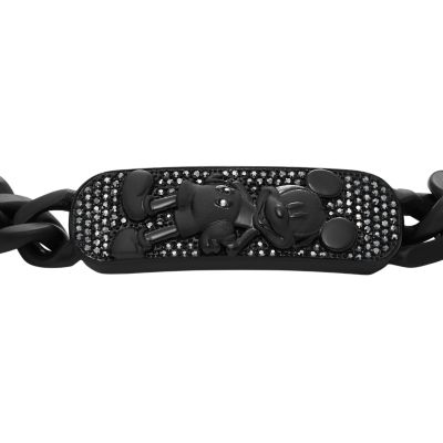 Disney Fossil Special Edition Black Stainless Steel Chain Bracelet