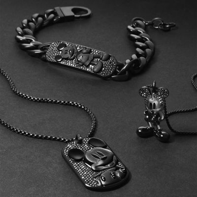 Disney Fossil Special Edition Black Stainless Steel Chain Bracelet