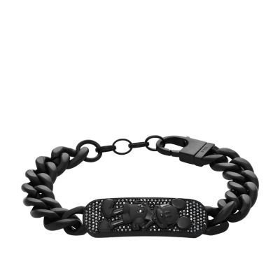 Disney Fossil Special Edition Black Stainless Steel Chain Bracelet