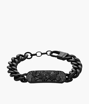 Disney x Fossil Special Edition Black Stainless Steel Chain Bracelet