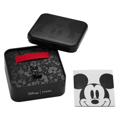 Disney Fossil Special Edition Black Stainless Steel Chain Necklace