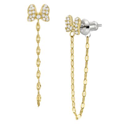 Disney Fossil Special Edition Gold-Tone Stainless Steel Drop Earrings