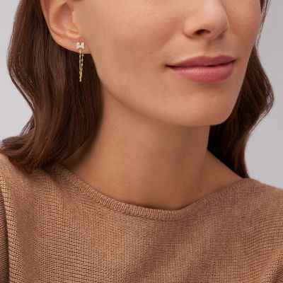 Boucles d'oreilles FOSSIL Femme Acier Rosé
