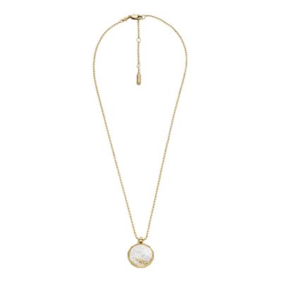 Willy Wonka™ x Fossil Special Edition Gold-Tone Stainless Steel Pendant Necklace