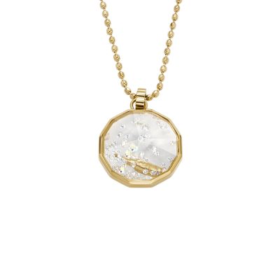 Willy Wonka™ X Fossil Special Edition Gold-Tone Stainless Steel Pendant Necklace  JF04628710
