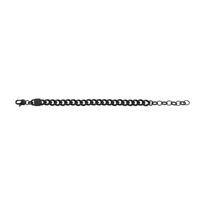 - Fossil JF04634001 Black Stainless Bracelet - Chain Chains Bold Steel
