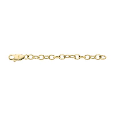 All Stacked Up Gold-Tone Stainless Steel Chain Necklace Extender  JF04635710