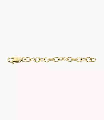 All Stacked Up Gold-Tone Stainless Steel Chain Necklace Extender