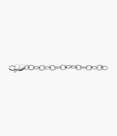 All Stacked Up Stainless Steel Chain Necklace Extender - JF04636040 - Fossil