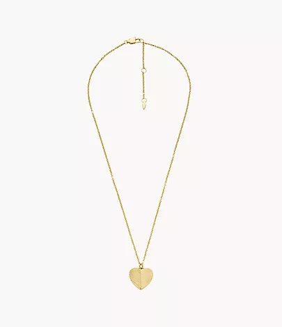 Harlow Linear Texture Heart Gold-Tone Stainless Steel Harlow Linear Texture Heart Gold-Tone Stainless Steel