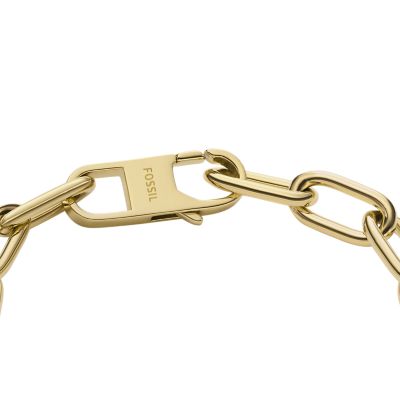 Heart - Texture Station Linear Harlow Steel Fossil - Bracelet JF04658710 Stainless Gold-Tone