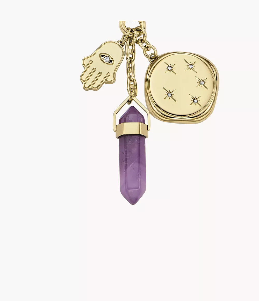 Modern & Magic Purple Amethyst Pendant Necklace  JF04680710
